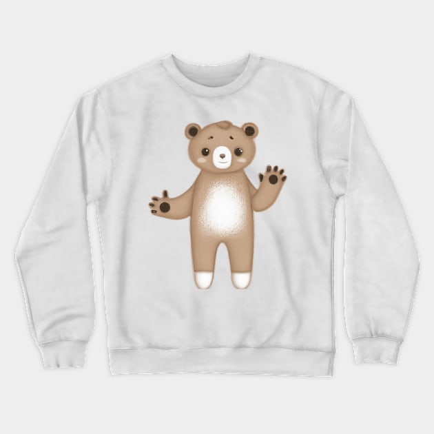 Cute Bear Drawing Crewneck Sweatshirt by Play Zoo